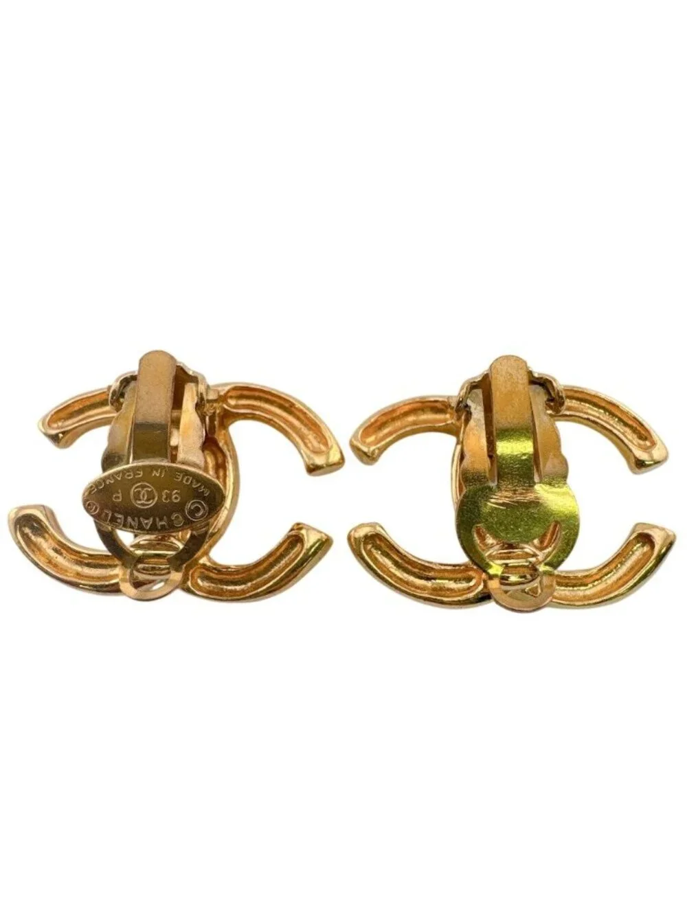 Chanel CC Logo Earrings